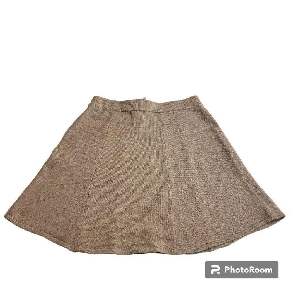 Copper Key Skirt, Juniors S, Beige/Tan Pull On Short Sweater Material Skirt, NWT